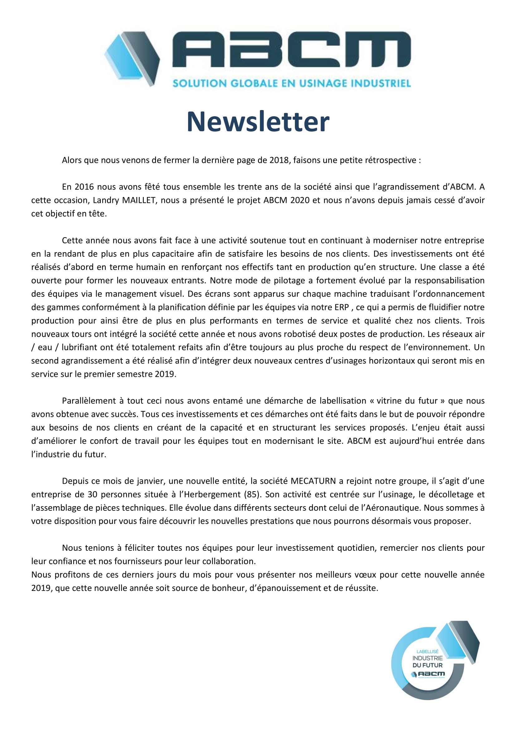 Newsletters-ABCM-année-2018-1